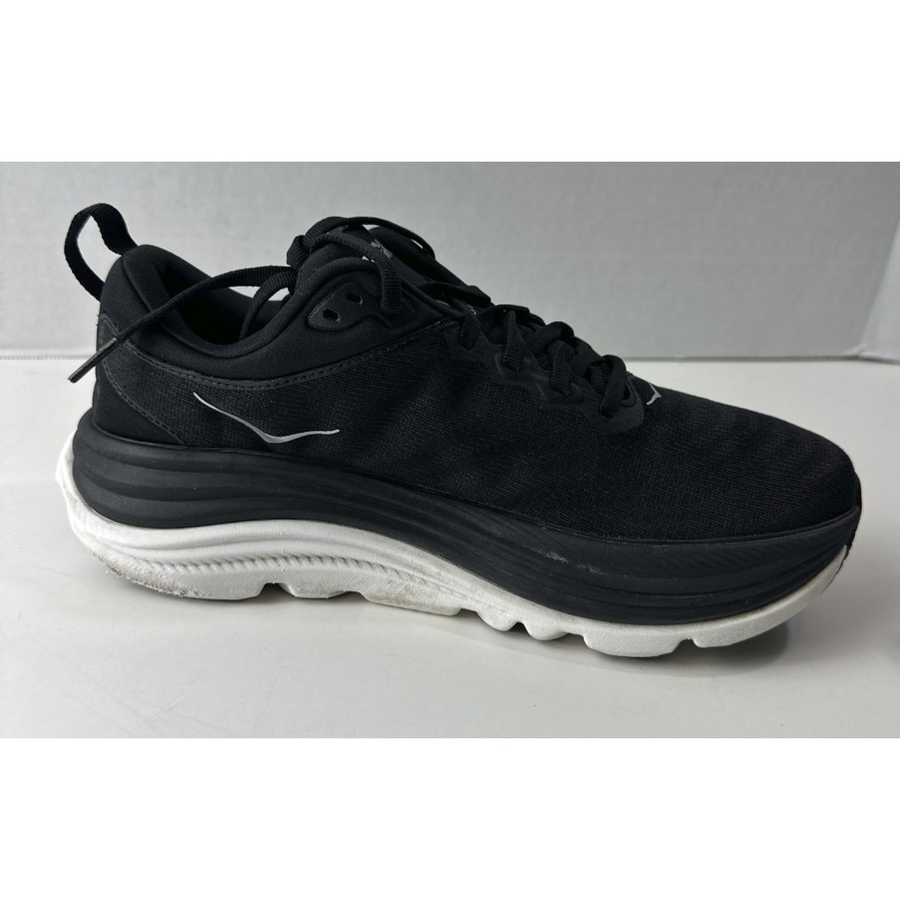 Hoka One One Gaviota 5 Women's Size 8.5B Black Running Shoes 8.5 1134235 BWHT - Picture 5 of 13